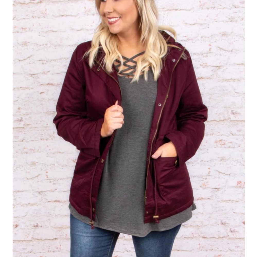 Chic Soul 1X Maroon Born to Explore Jacket